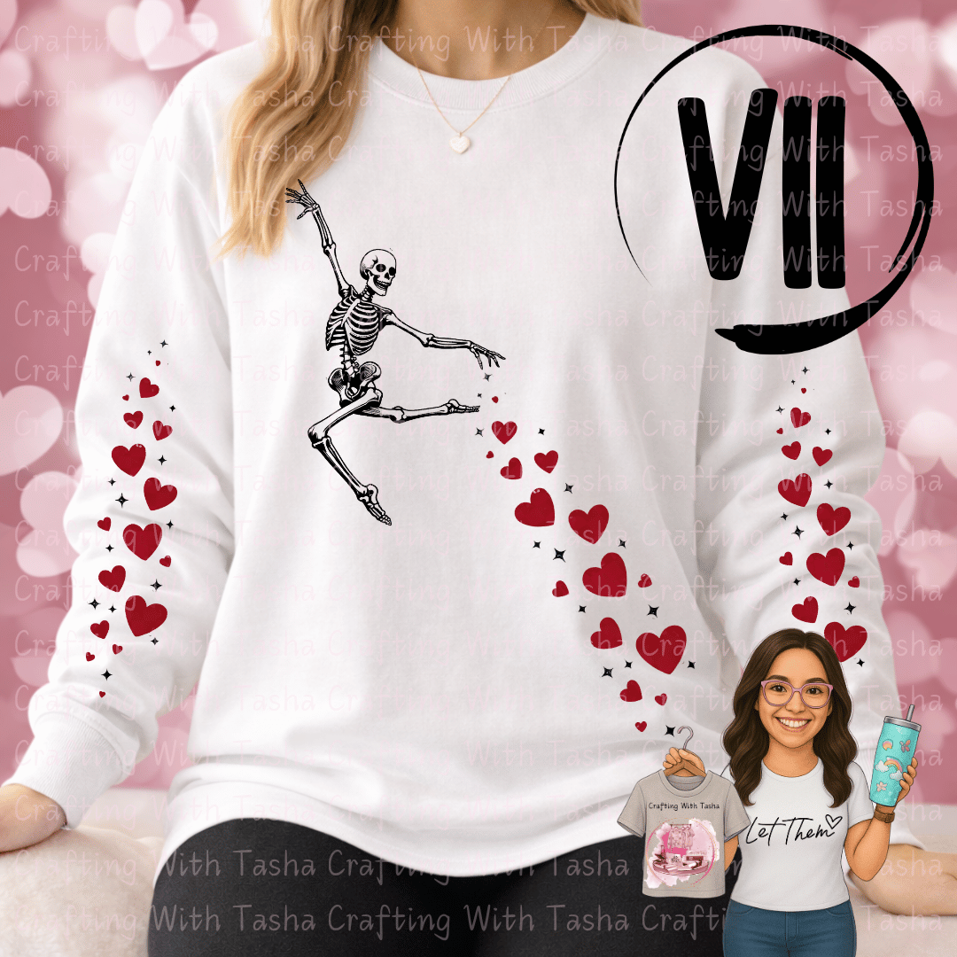 Dancing Skeleton Valentine Sweatshirt ⭐