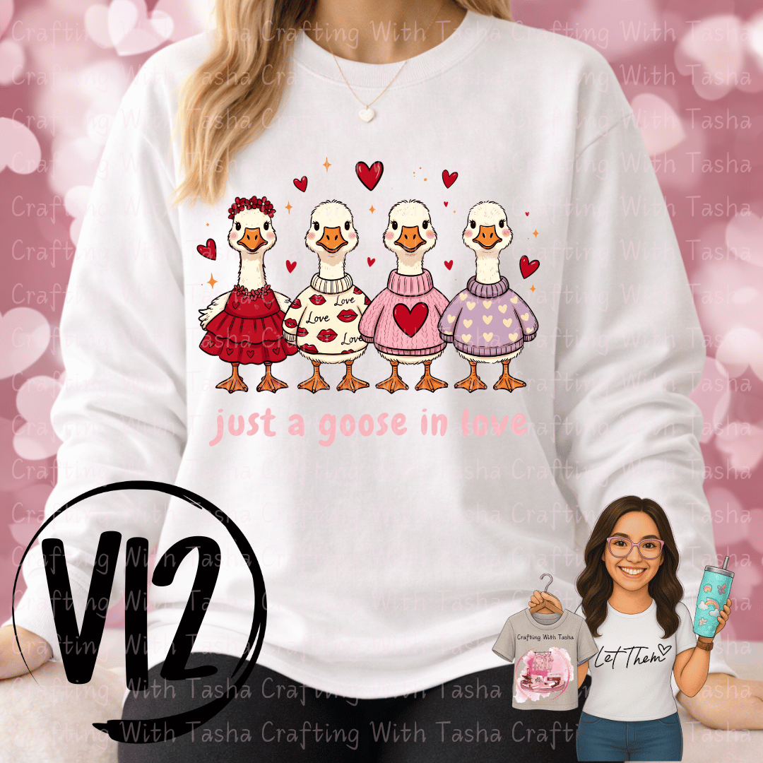 Just a Goose in Love Valentine Sweatshirt ⭐