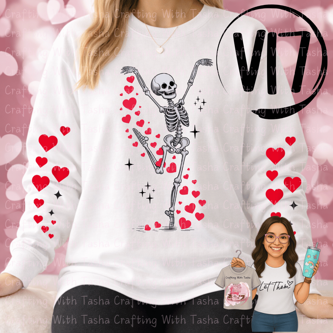 Dancing Skeleton Valentine Sweatshirt ⭐