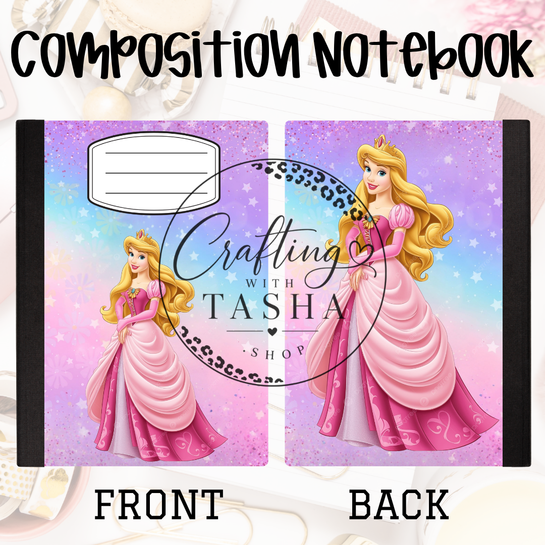 Pink Dress Princess Composition Notebook