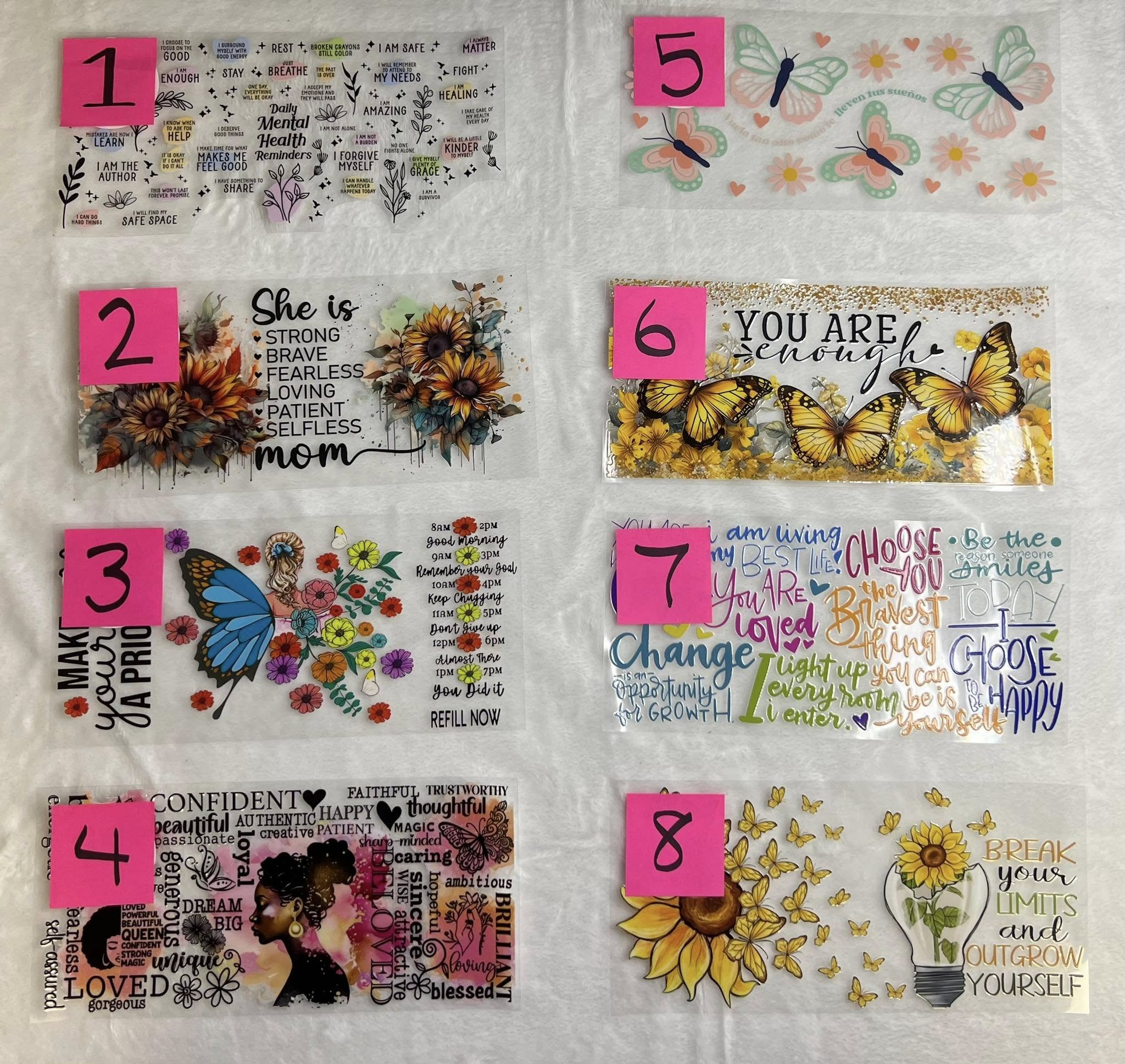 Cup Wraps 1-40