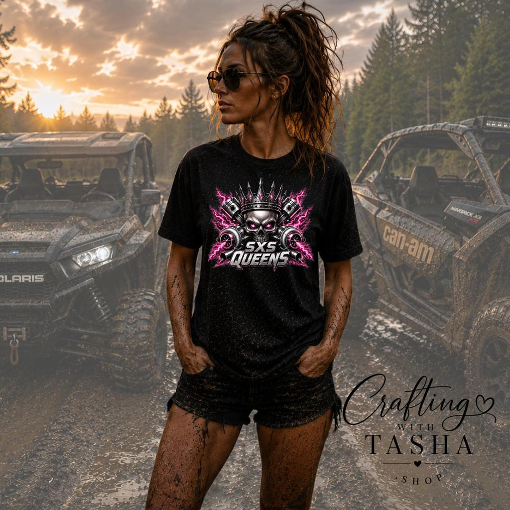 SXS Queens Full Front Pink Logo