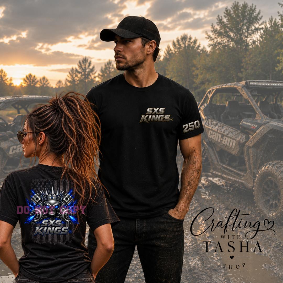 SXS Kings Front Pocket + Full Back Blue Logo