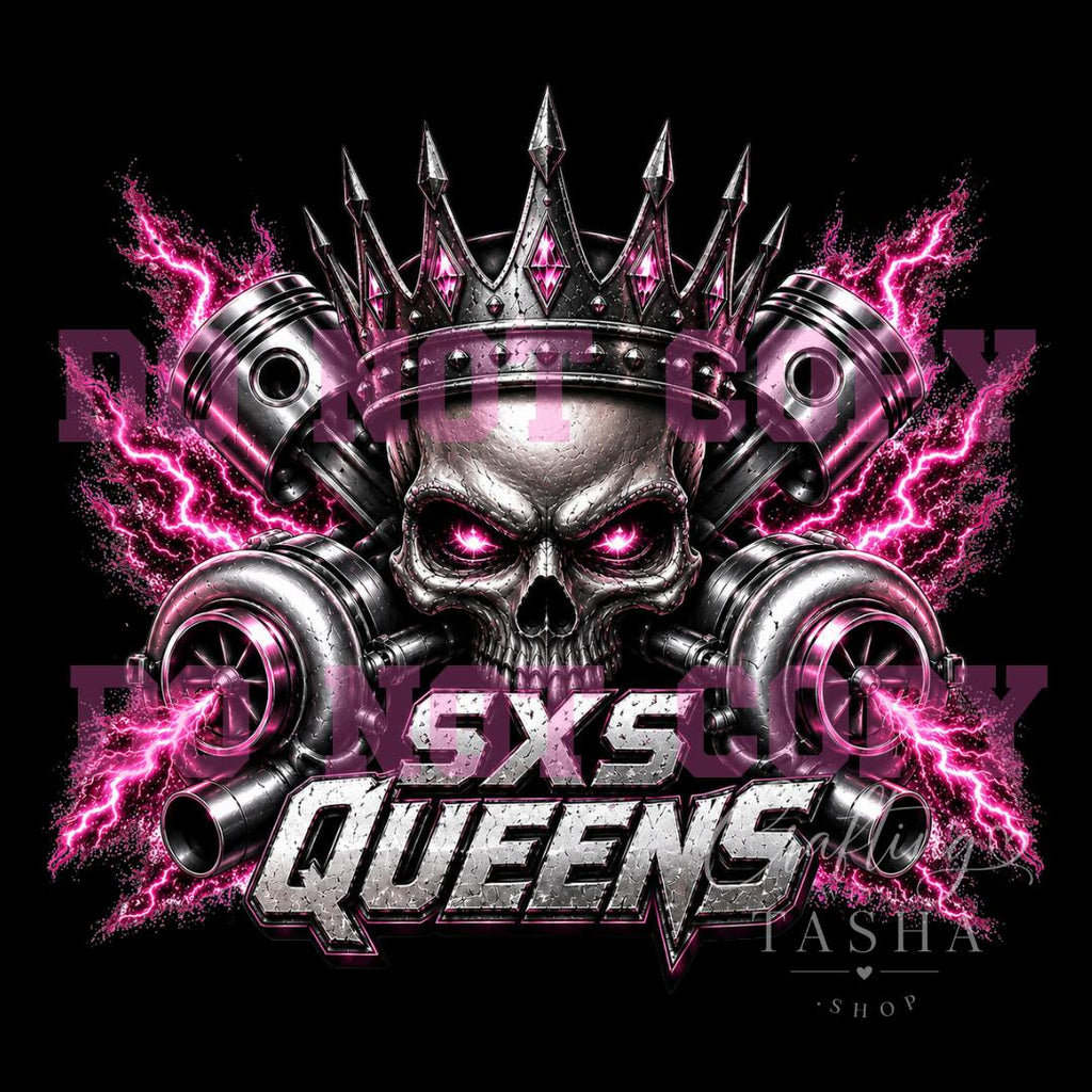 SXS Queens Full Front Pink Logo