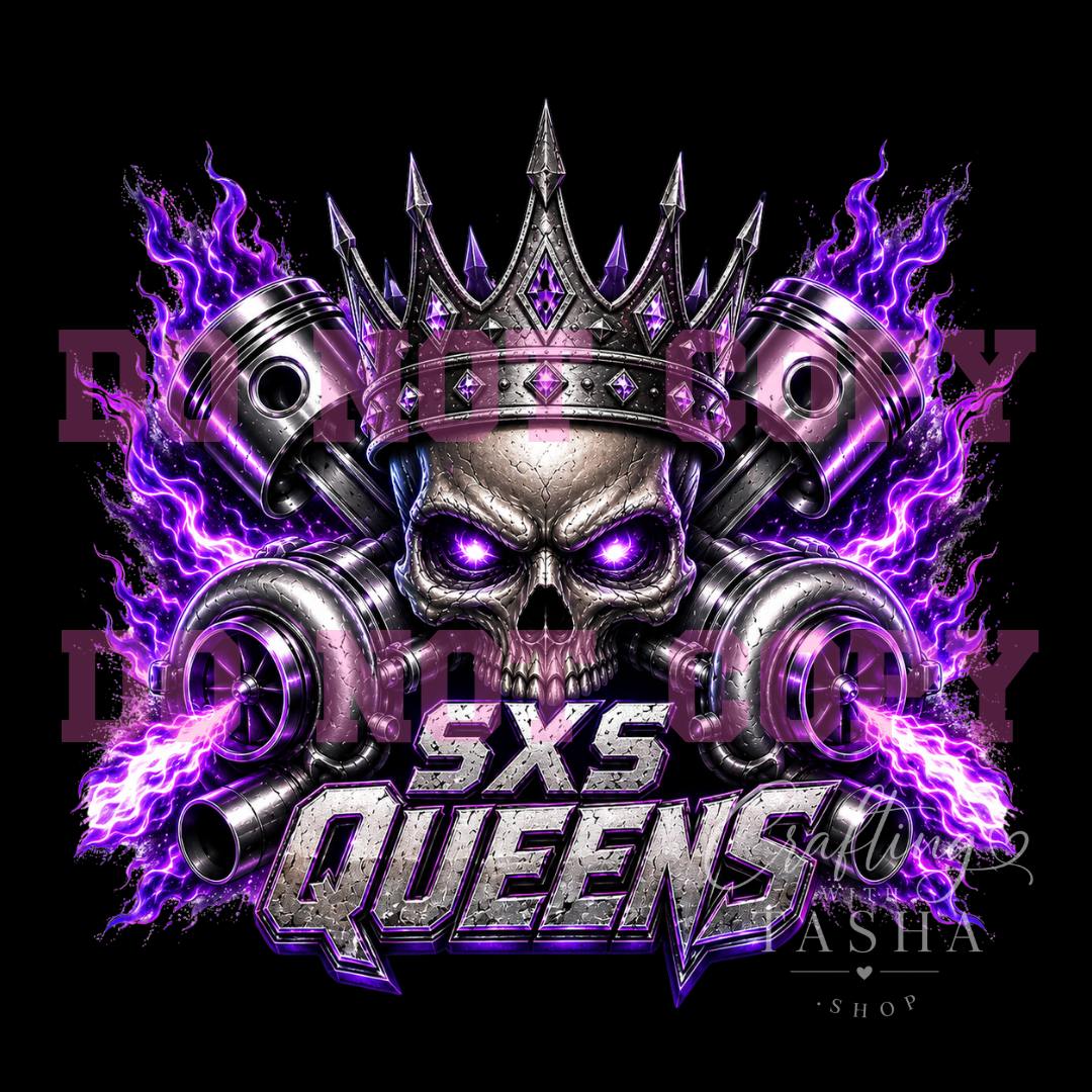 SXS Queens Full Front Purple Logo