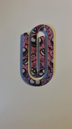 Jack Pink Acrylic Jumbo Paperclip Bookmark