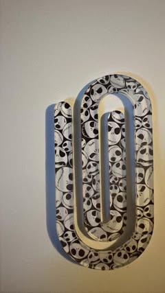 Jack White Acrylic Jumbo Paperclip Bookmark