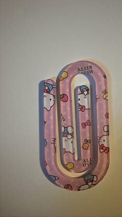 Floral Acrylic Jumbo Paperclip Bookmark