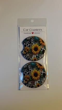 Western sun Flower Car Coaster