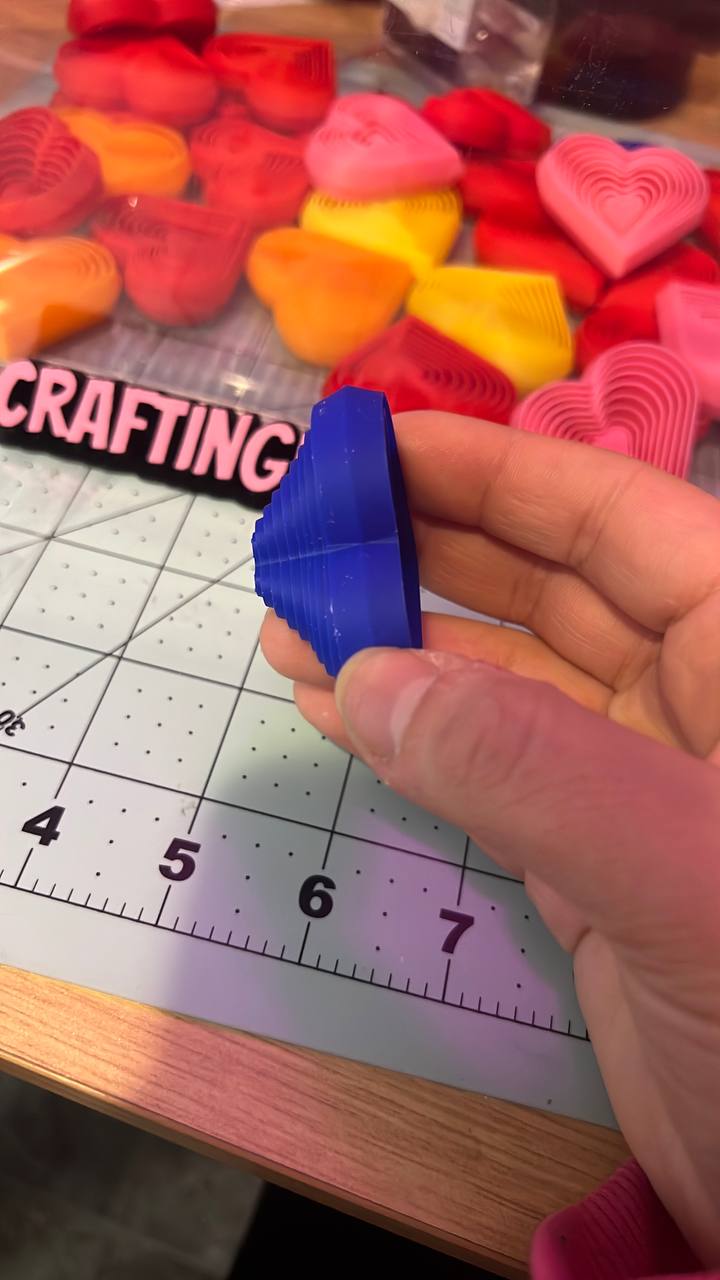 3D Printed Valentine Heart Fidget