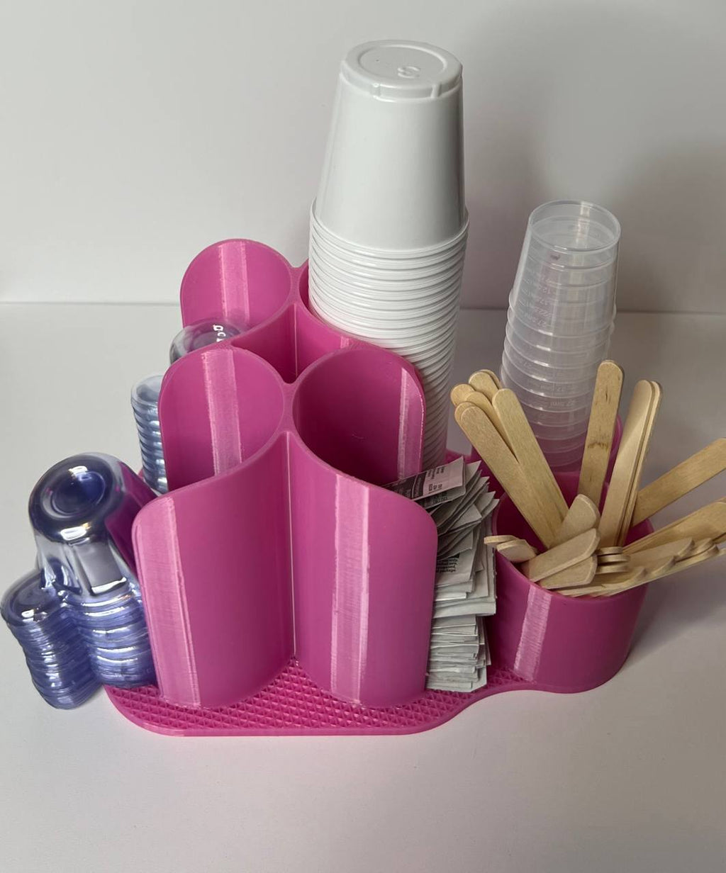 3D Printed Multi-Purpose Craft Organizer | Tumbler Supply Holder | Universal Countertop Caddy – Custom Color