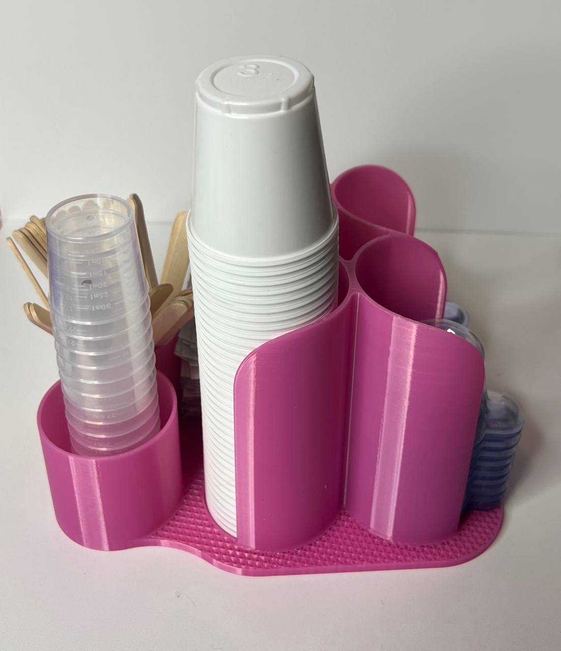 3D Printed Multi-Purpose Craft Organizer | Tumbler Supply Holder | Universal Countertop Caddy – Custom Color