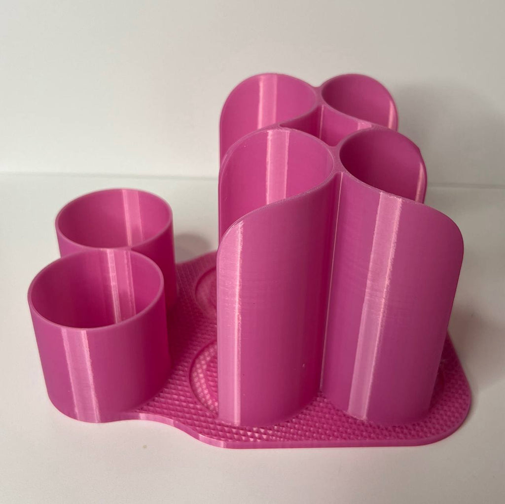 3D Printed Multi-Purpose Craft Organizer | Tumbler Supply Holder | Universal Countertop Caddy – Custom Color