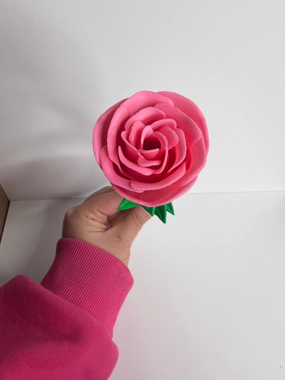 3D Printed Rose – Forever Flower Gift | Handmade Decorative Rose | Custom Color Available