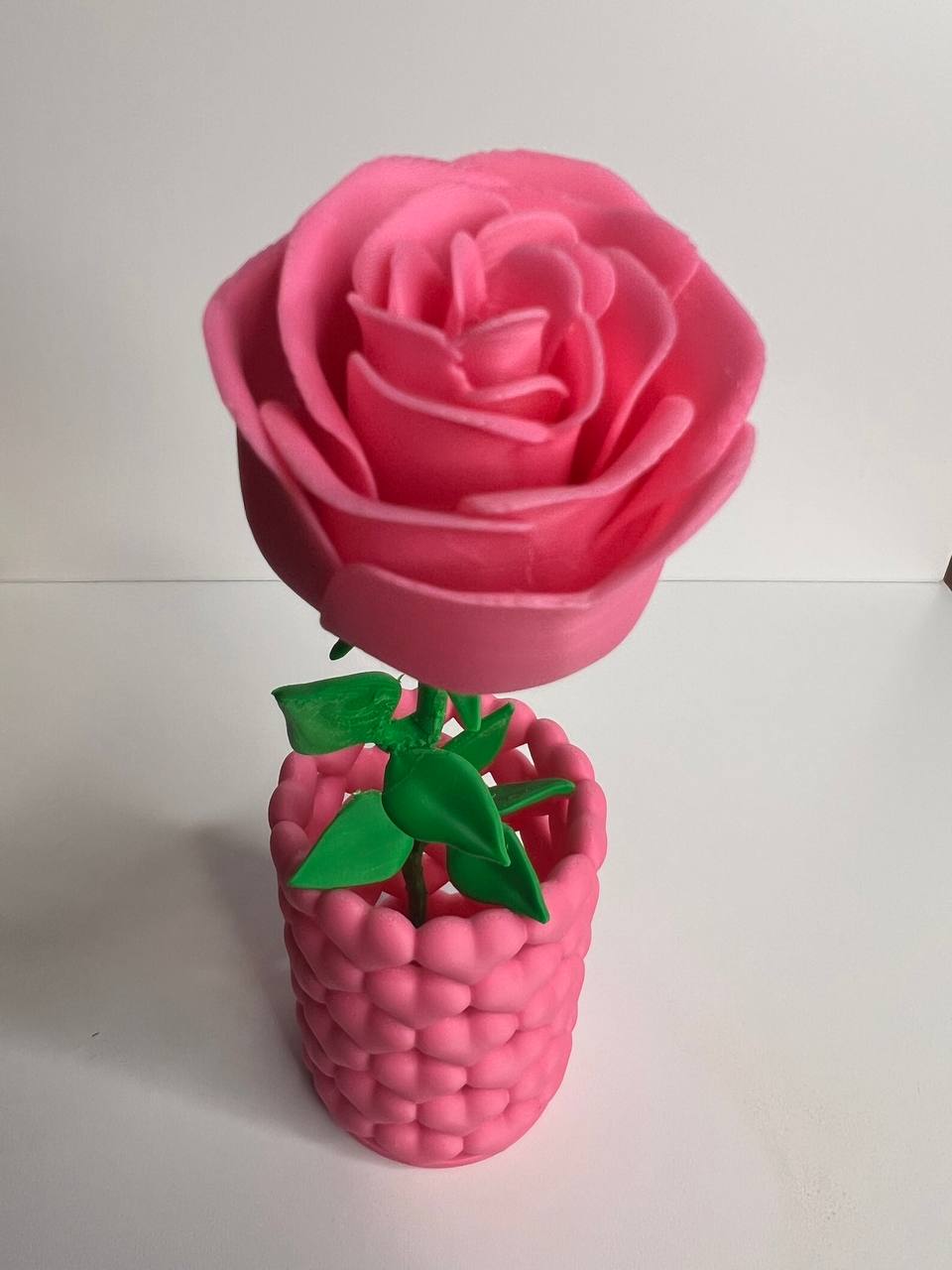 3D Printed Rose – Forever Flower Gift | Handmade Decorative Rose | Custom Color Available