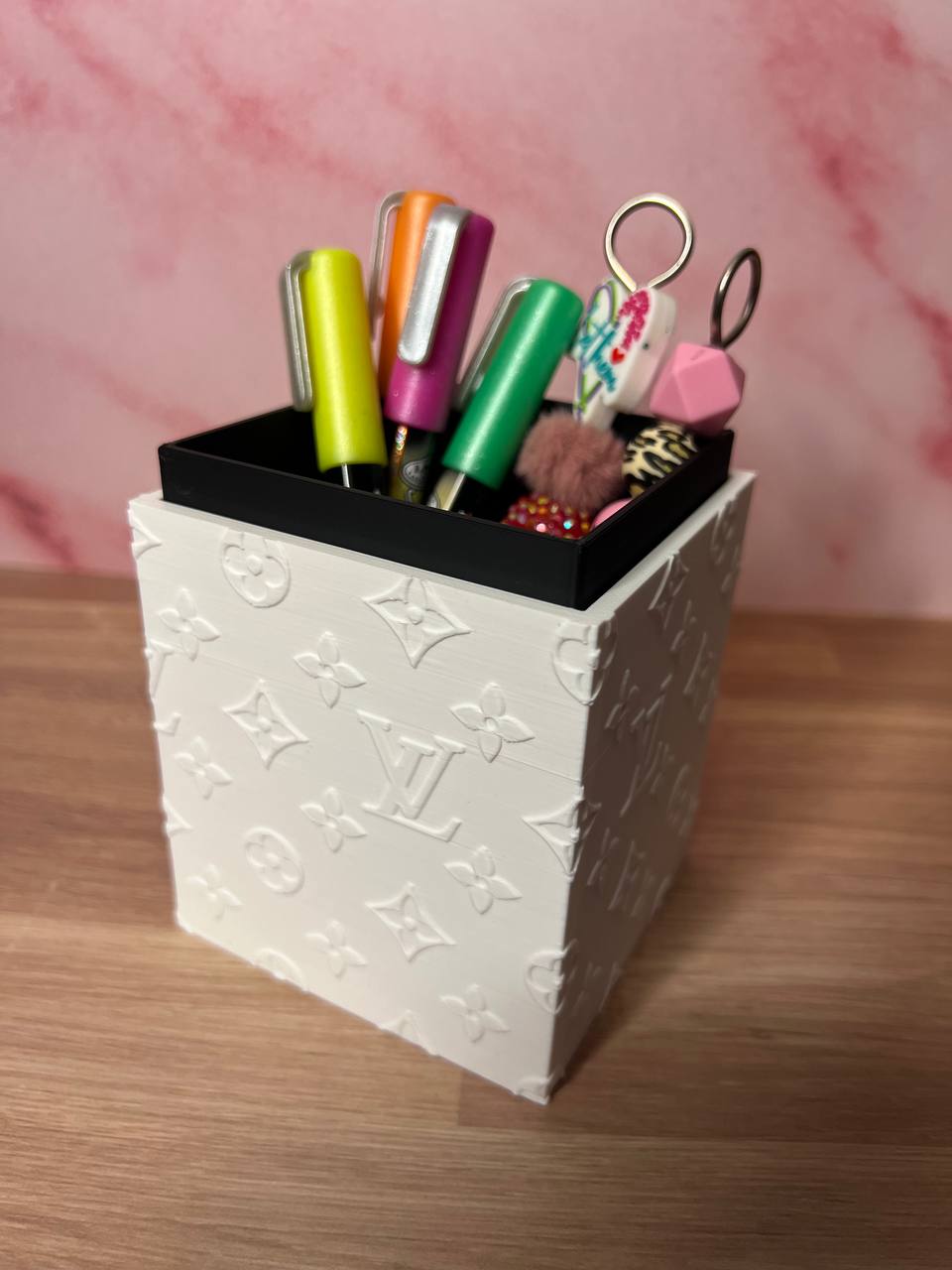 3D Printed Luxury Style Desk Organizer | Designer Inspired Pen Holder | Makeup Brush Holder | Craft Tool Storage