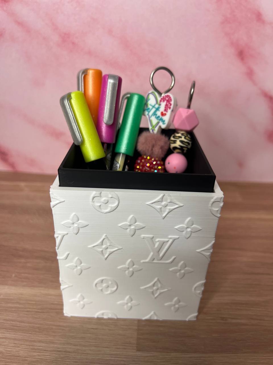 3D Printed Luxury Style Desk Organizer | Designer Inspired Pen Holder | Makeup Brush Holder | Craft Tool Storage