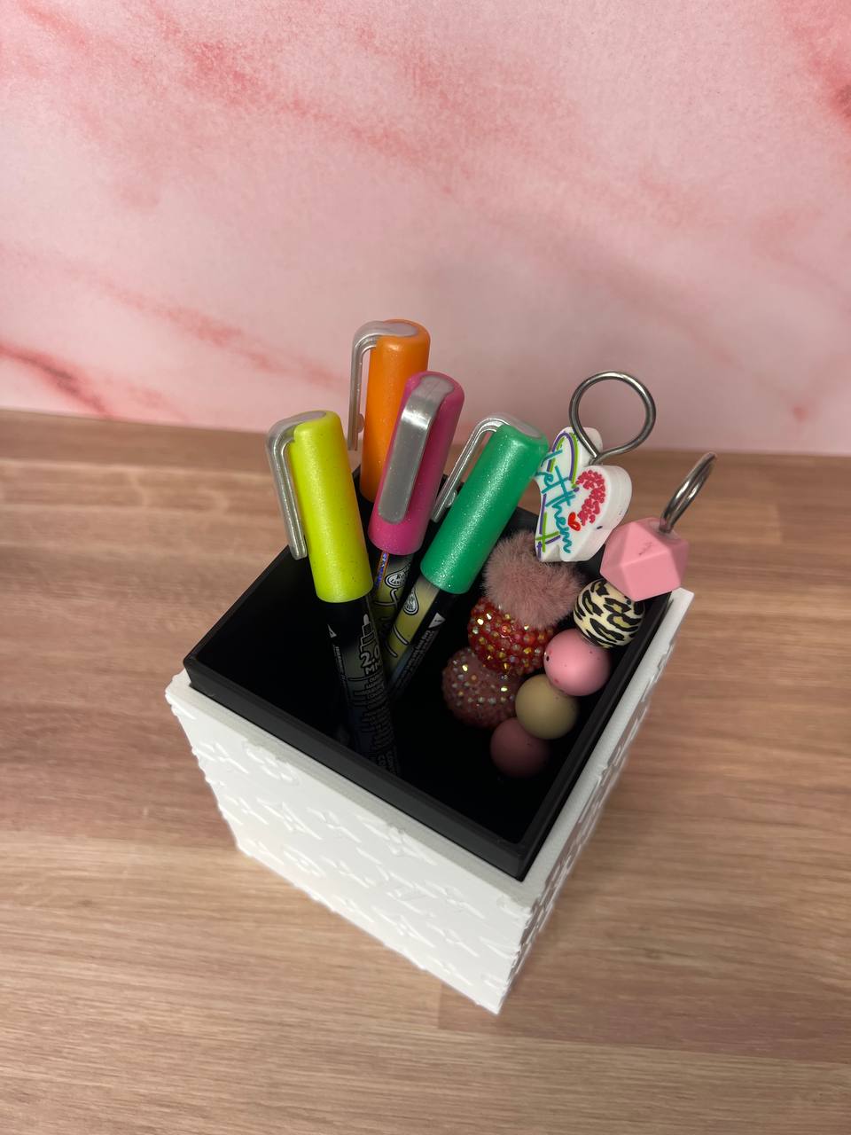 3D Printed Luxury Style Desk Organizer | Designer Inspired Pen Holder | Makeup Brush Holder | Craft Tool Storage