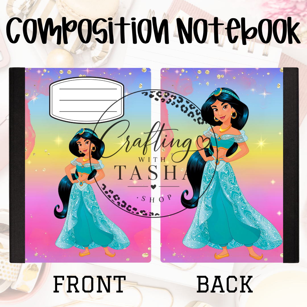J Princess Composition Notebook