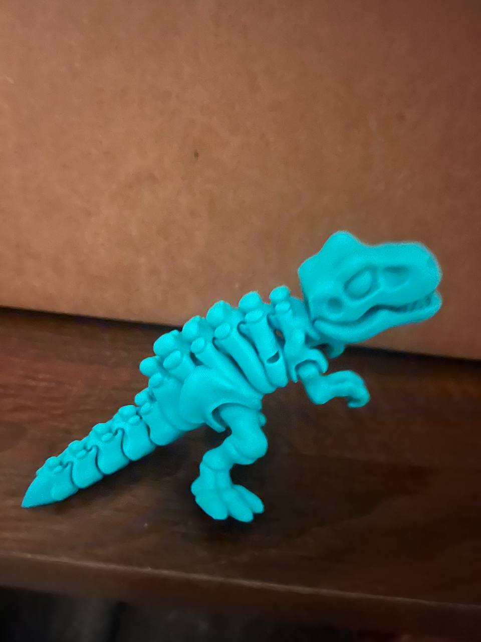 3D Printed Articulated Dinosaur Skeleton – Mini Flexi Dino Desk Toy & Decor