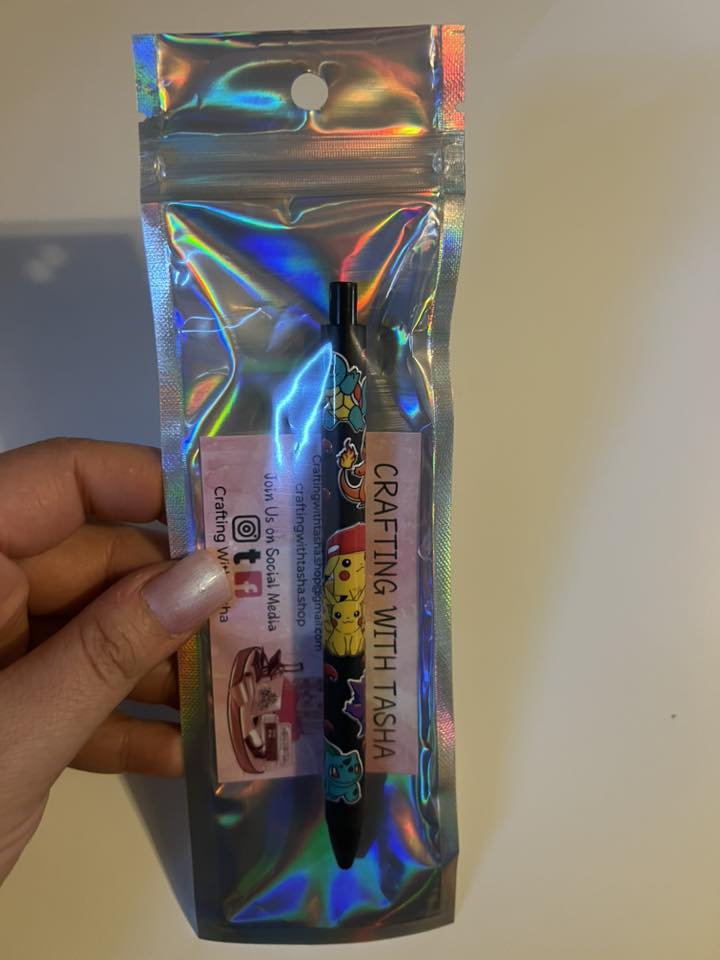 Crafting With Tasha Custom Pen – Cute Character Pen for Crafters & Creators