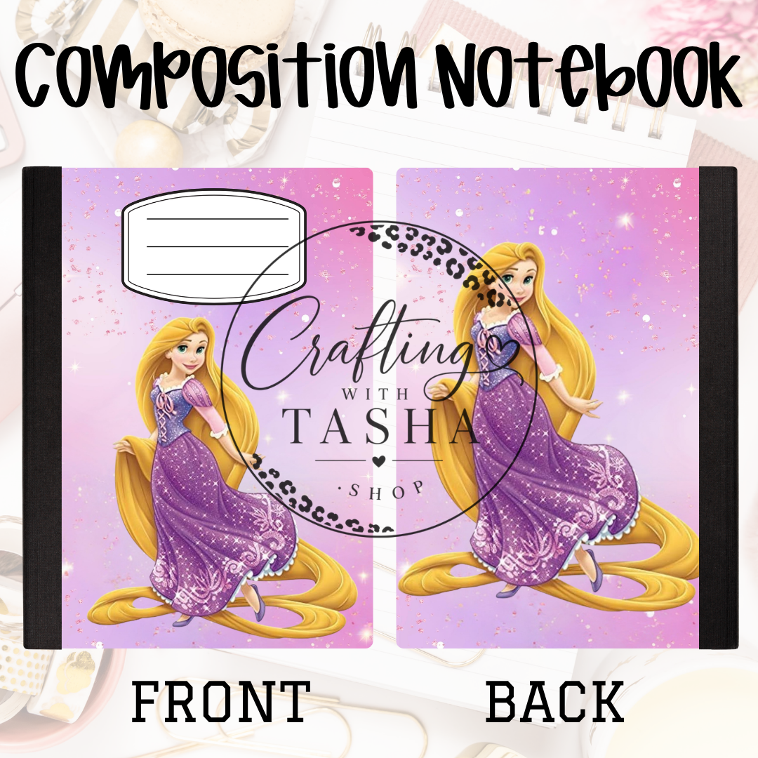 Long Hair Princess Composition Notebook