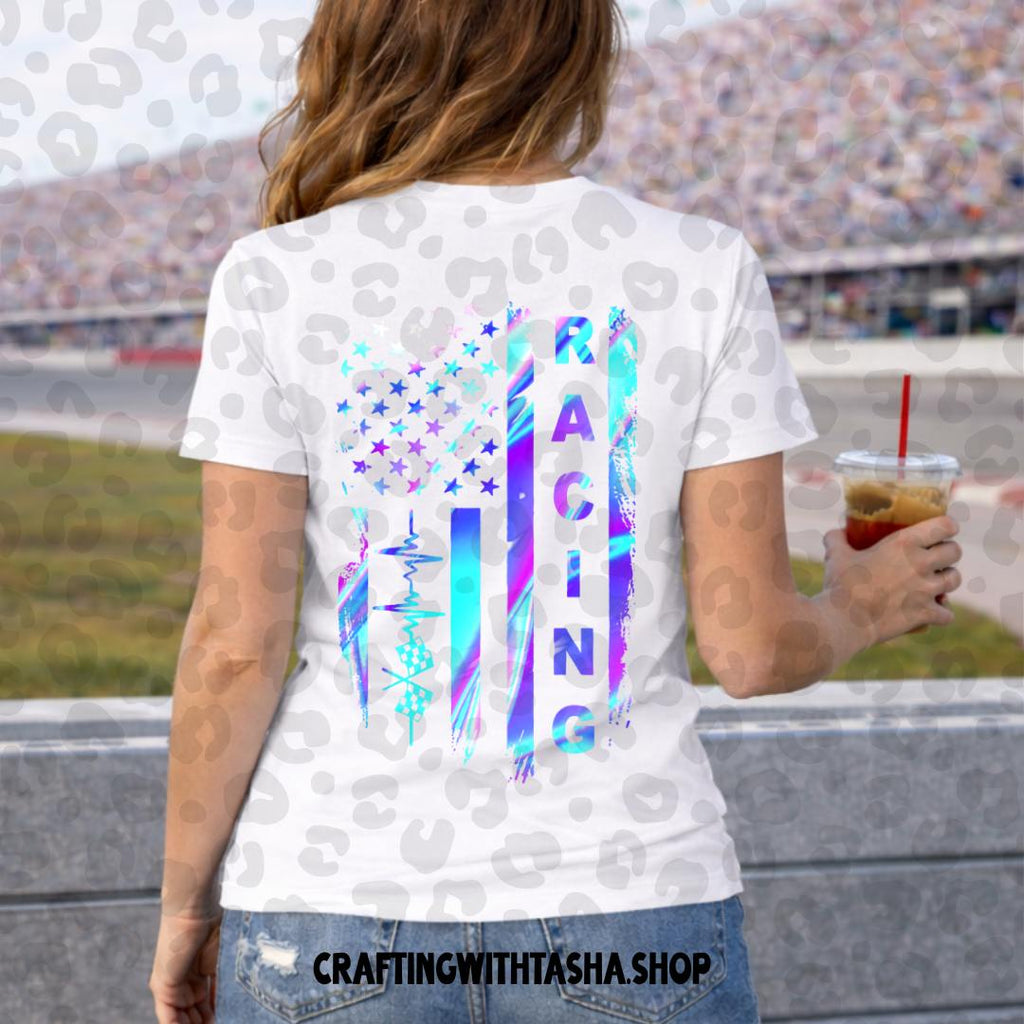 Blue and Purple Racing Front & Back