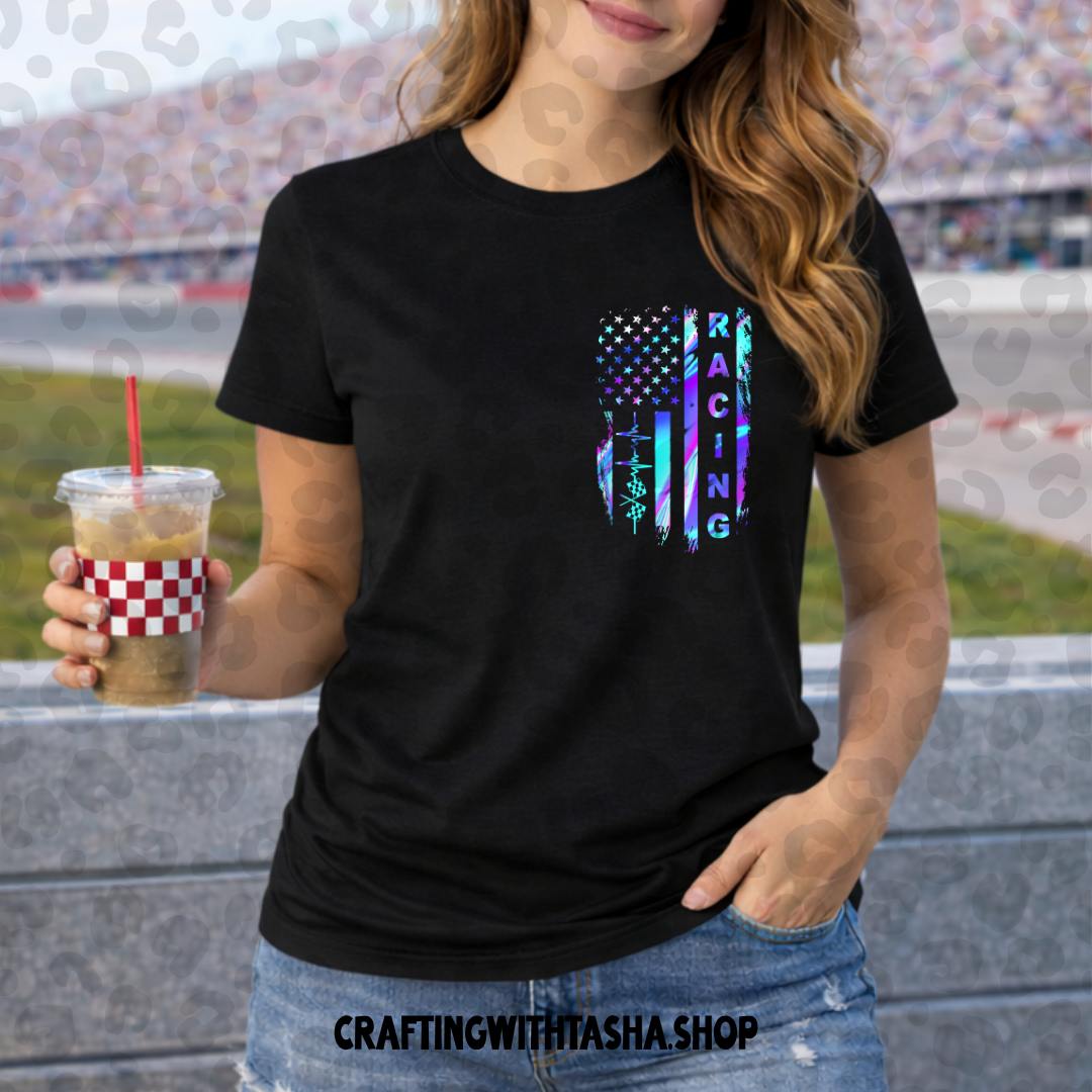 Blue and Purple Racing Front & Back