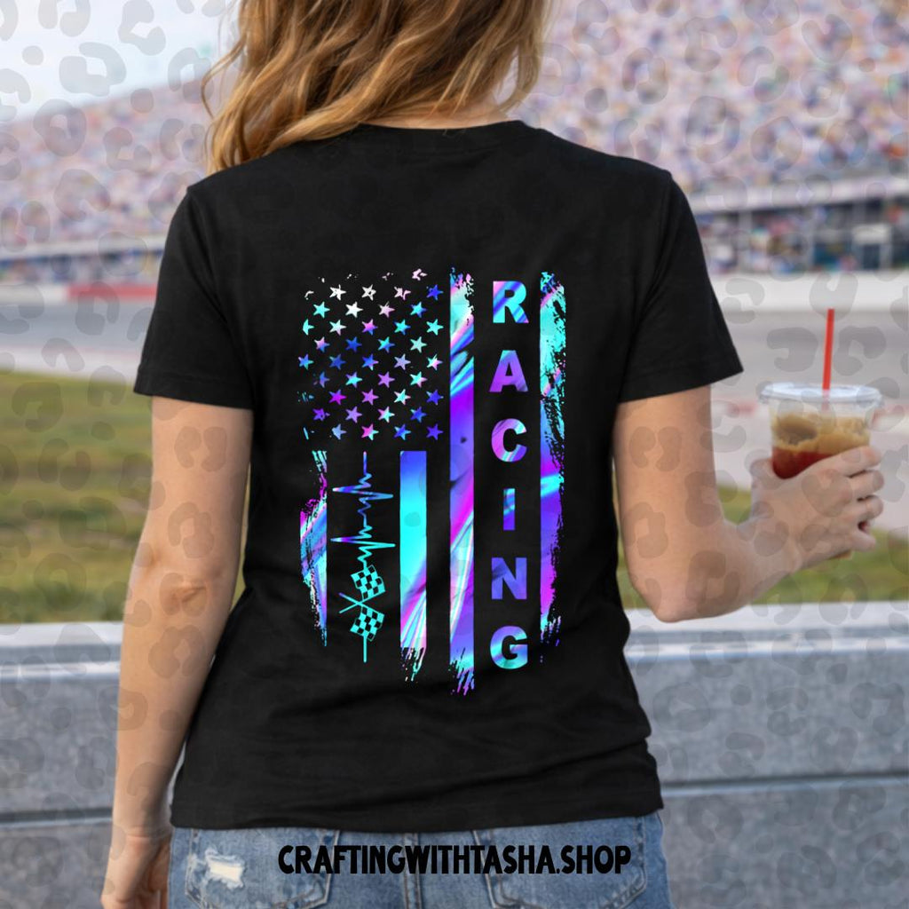 Blue and Purple Racing Front & Back