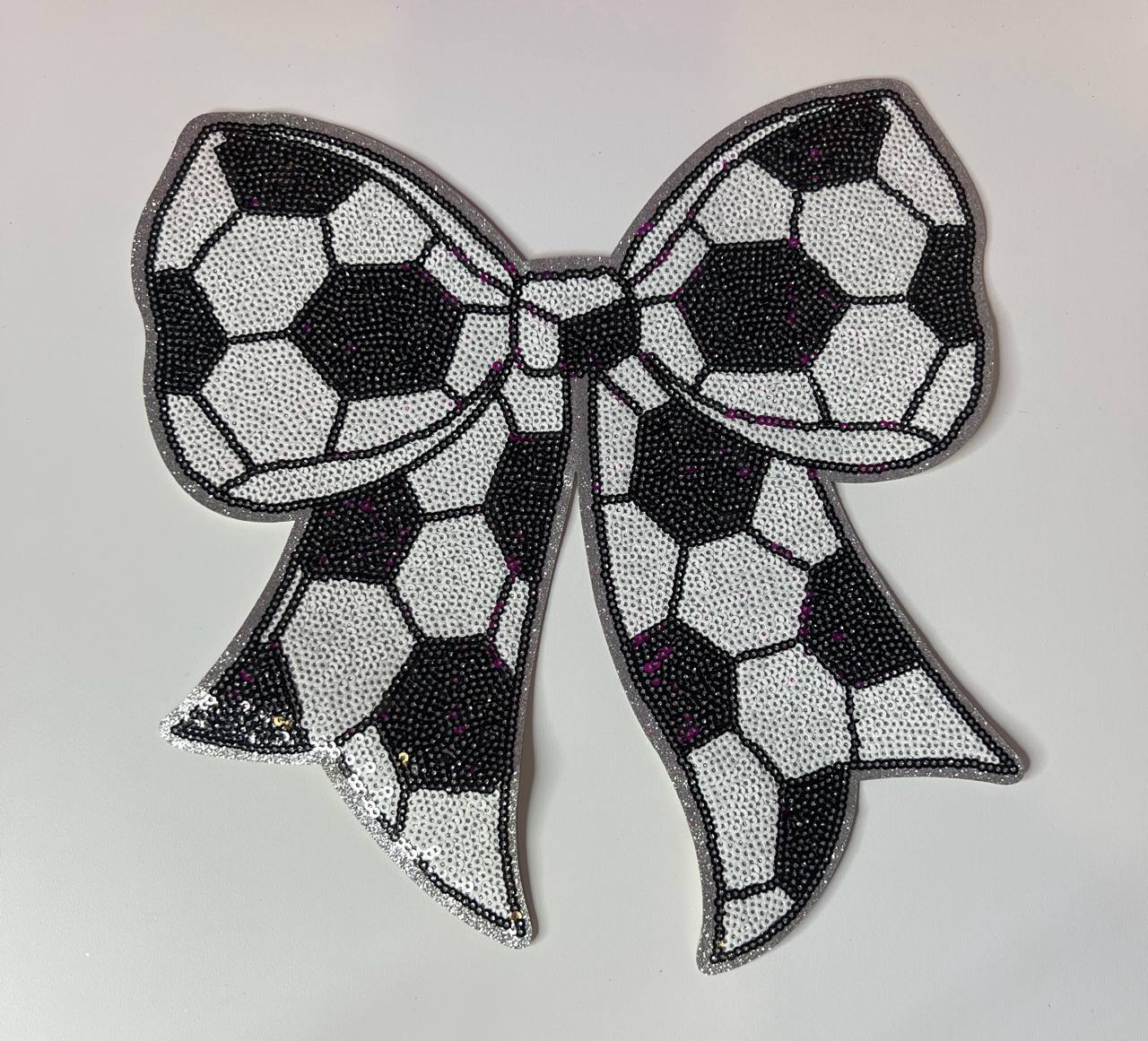 Sequins Soccer Bow Shirt Patch