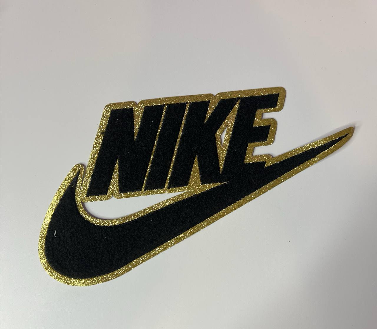 Black and Gold Check Mark Shirt Patch