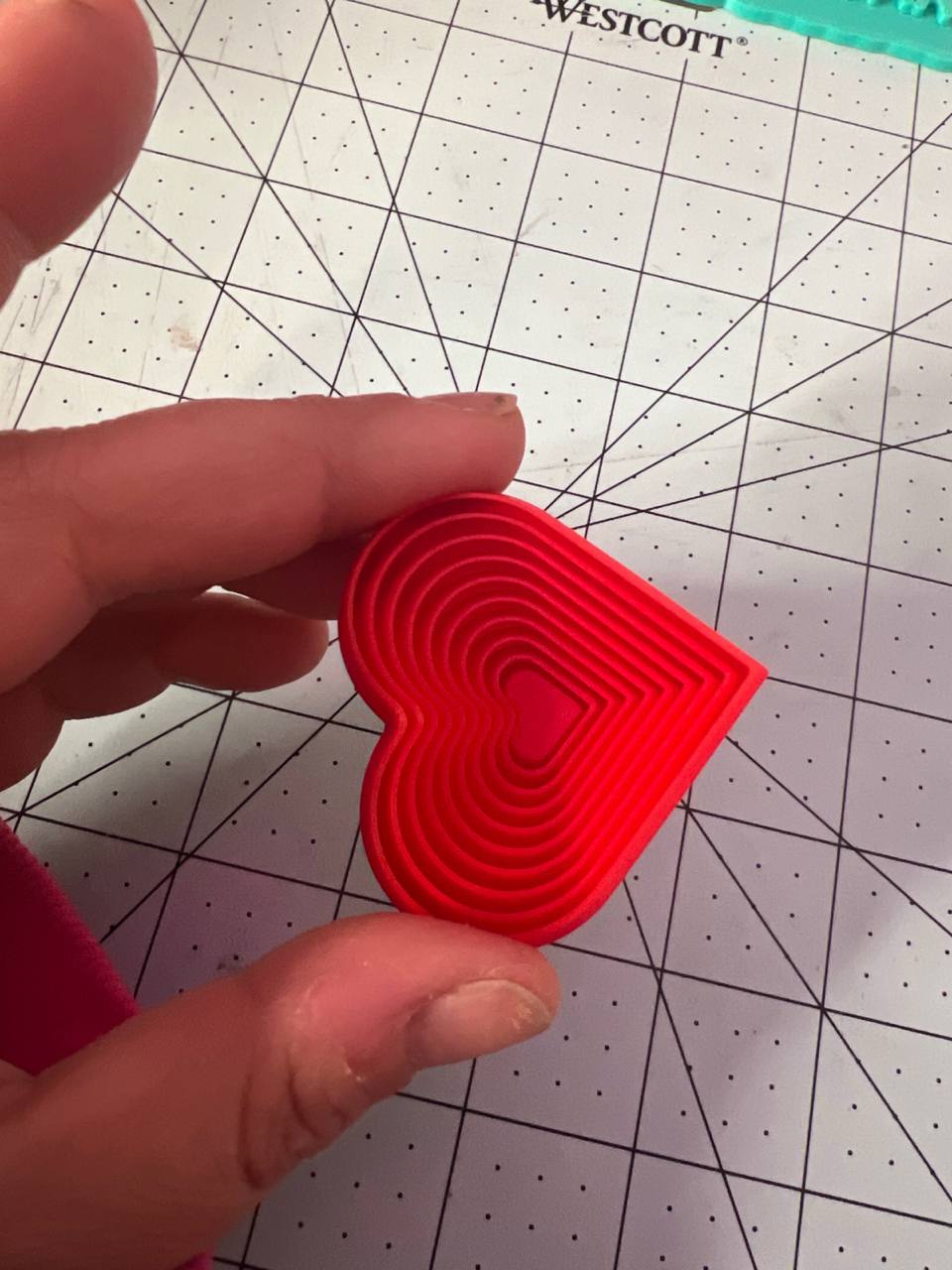 3D Printed Valentine Heart Fidget