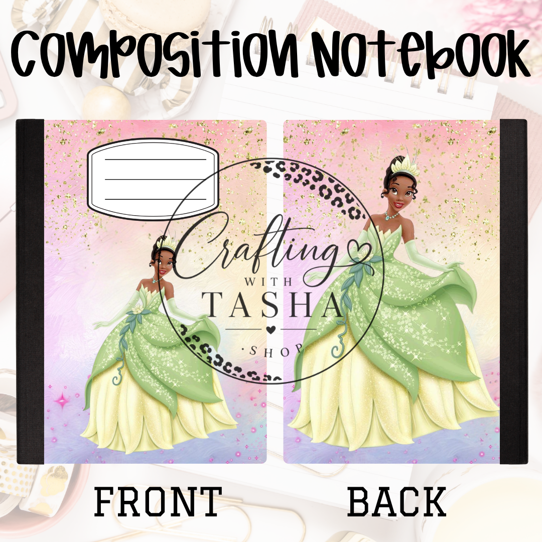 Green Dress Princess Composition Notebook
