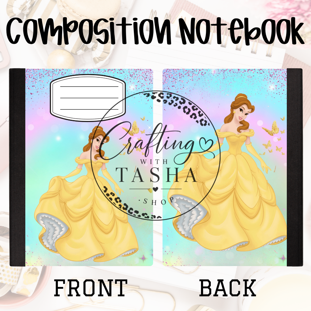Yellow Dress Princess Composition Notebook
