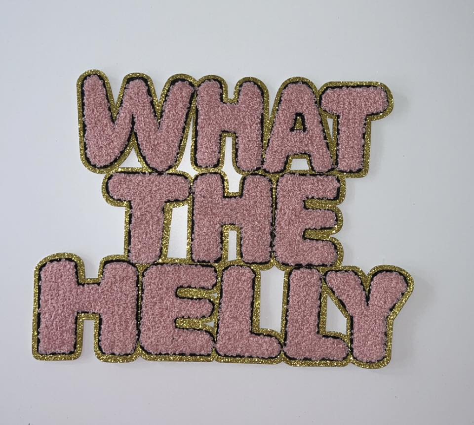 What the Helly Chenille Patch | Bold Statement Chenille Appliqué