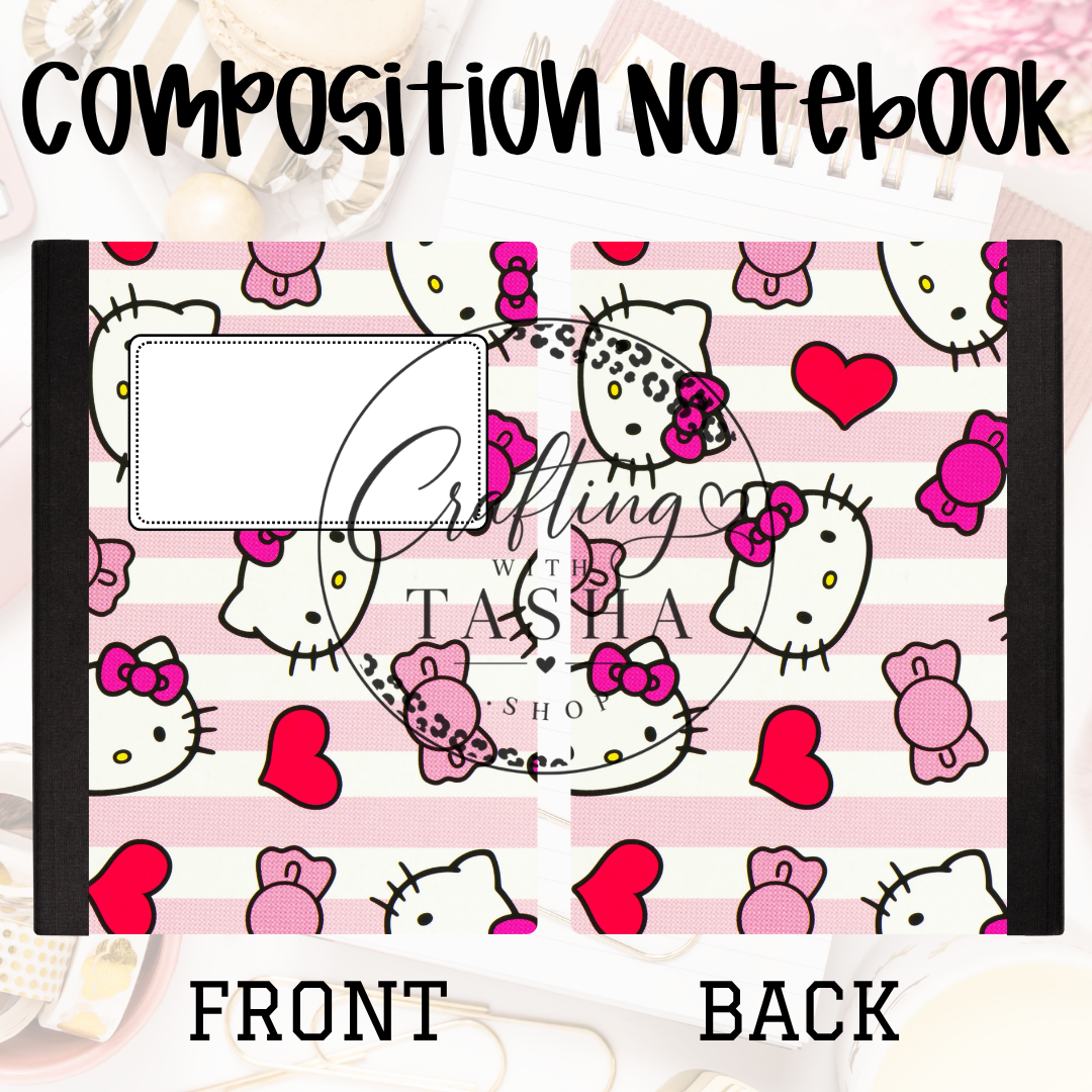 HK Stripe Composition Notebook