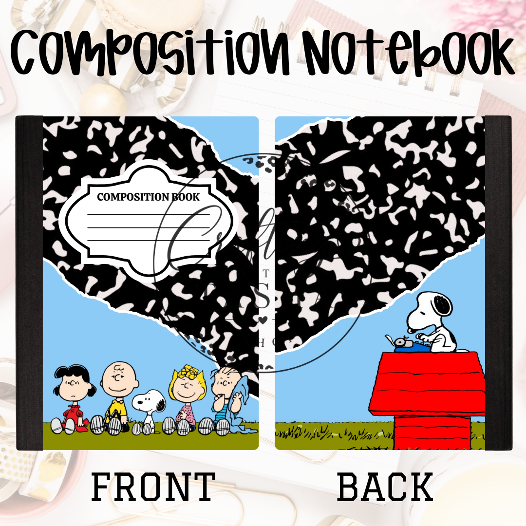 White Dog Composition Notebook