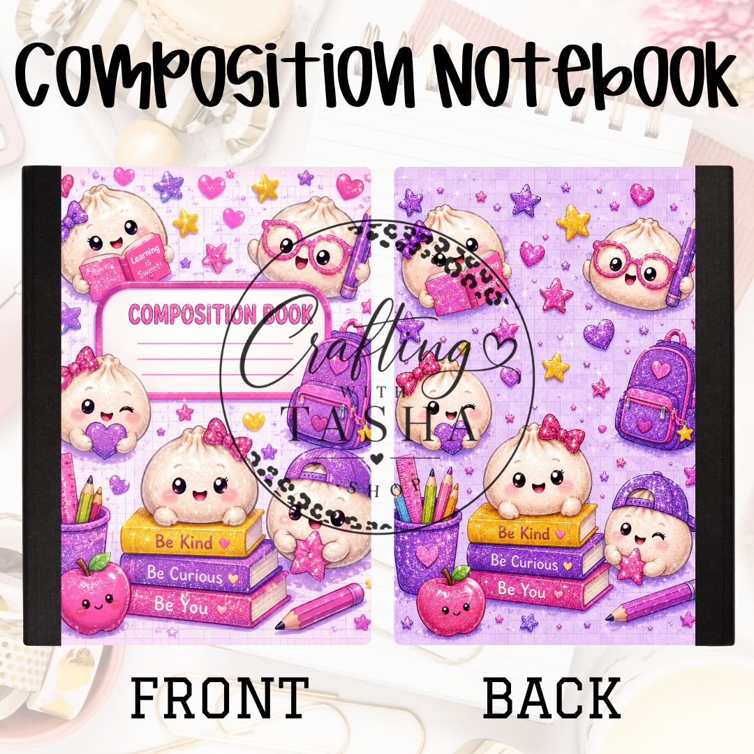 Dumpling School Purple Composition Notebook