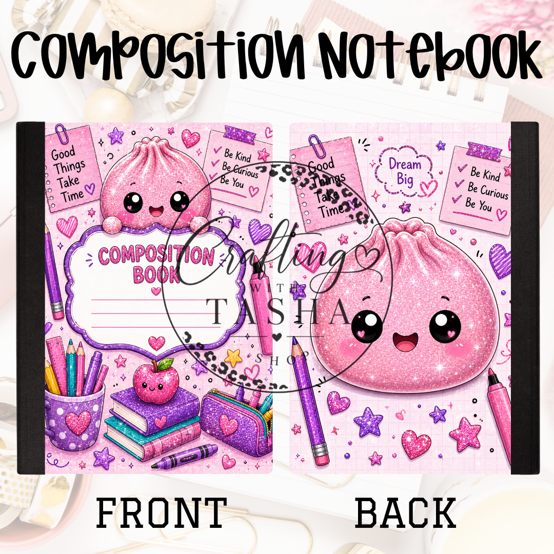 Dumpling pink Composition Notebook