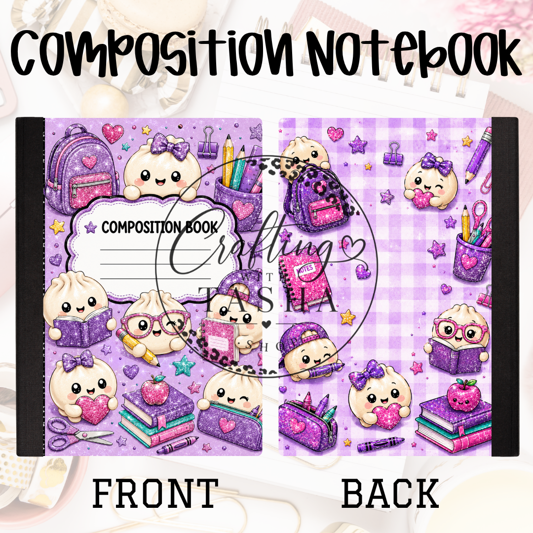 Dumpling Purple Composition Notebook