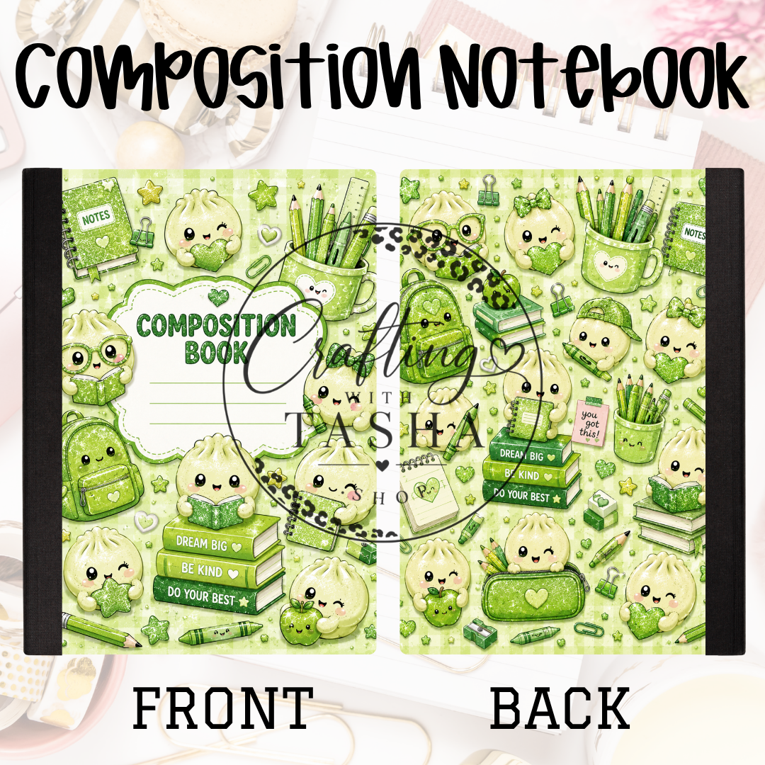Dumpling Green Composition Notebook