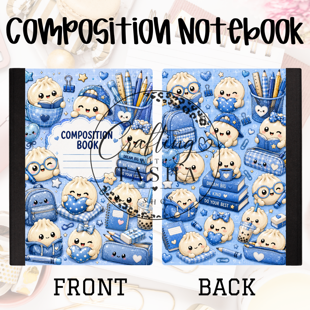 Dumpling Blue Composition Notebook