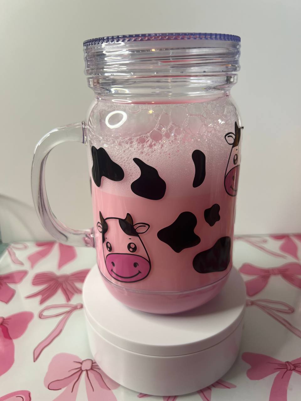 20oz Acrylic SnowGlobe Mason Jar