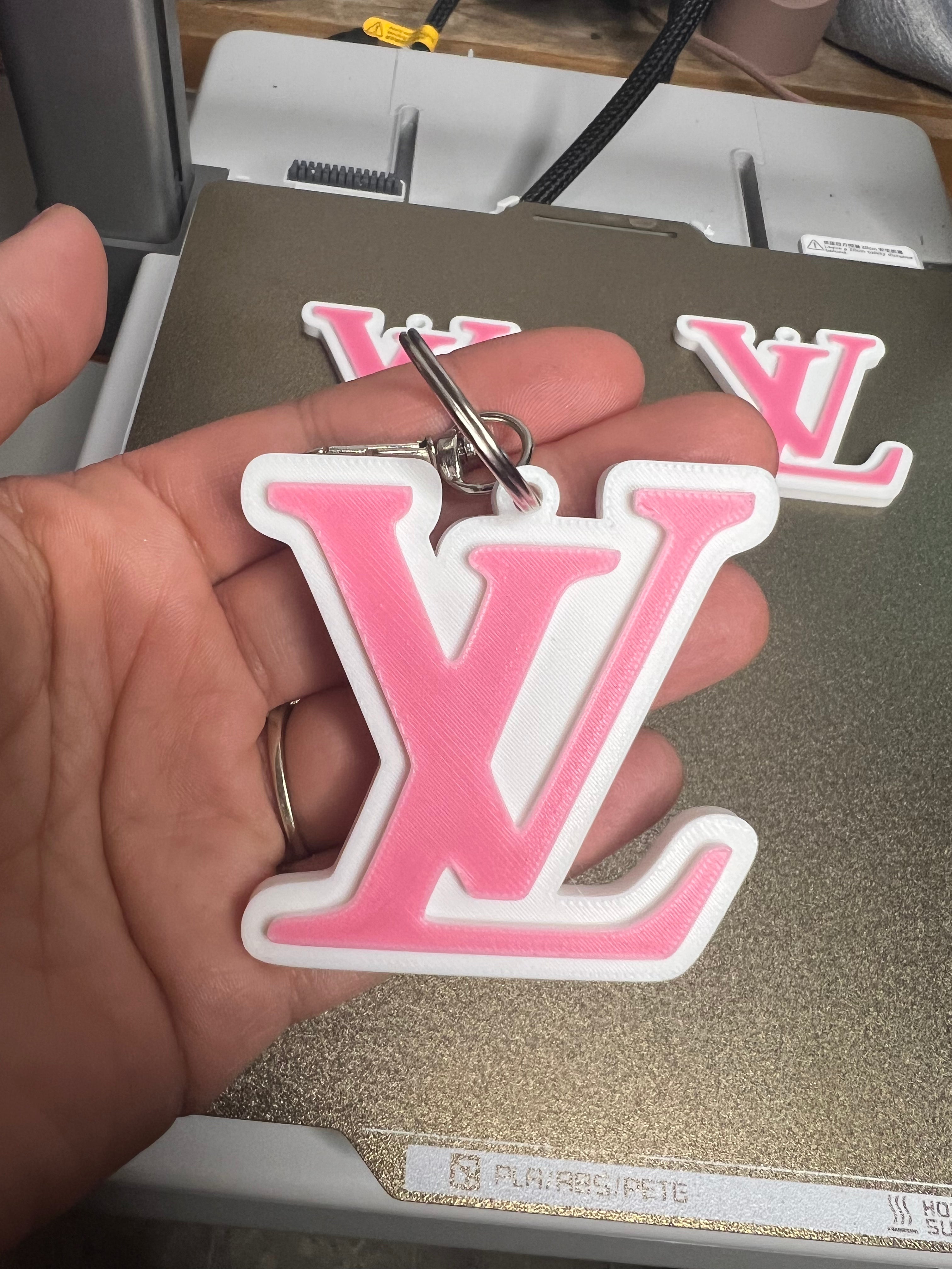 3D Printed Luxury LV Keychain