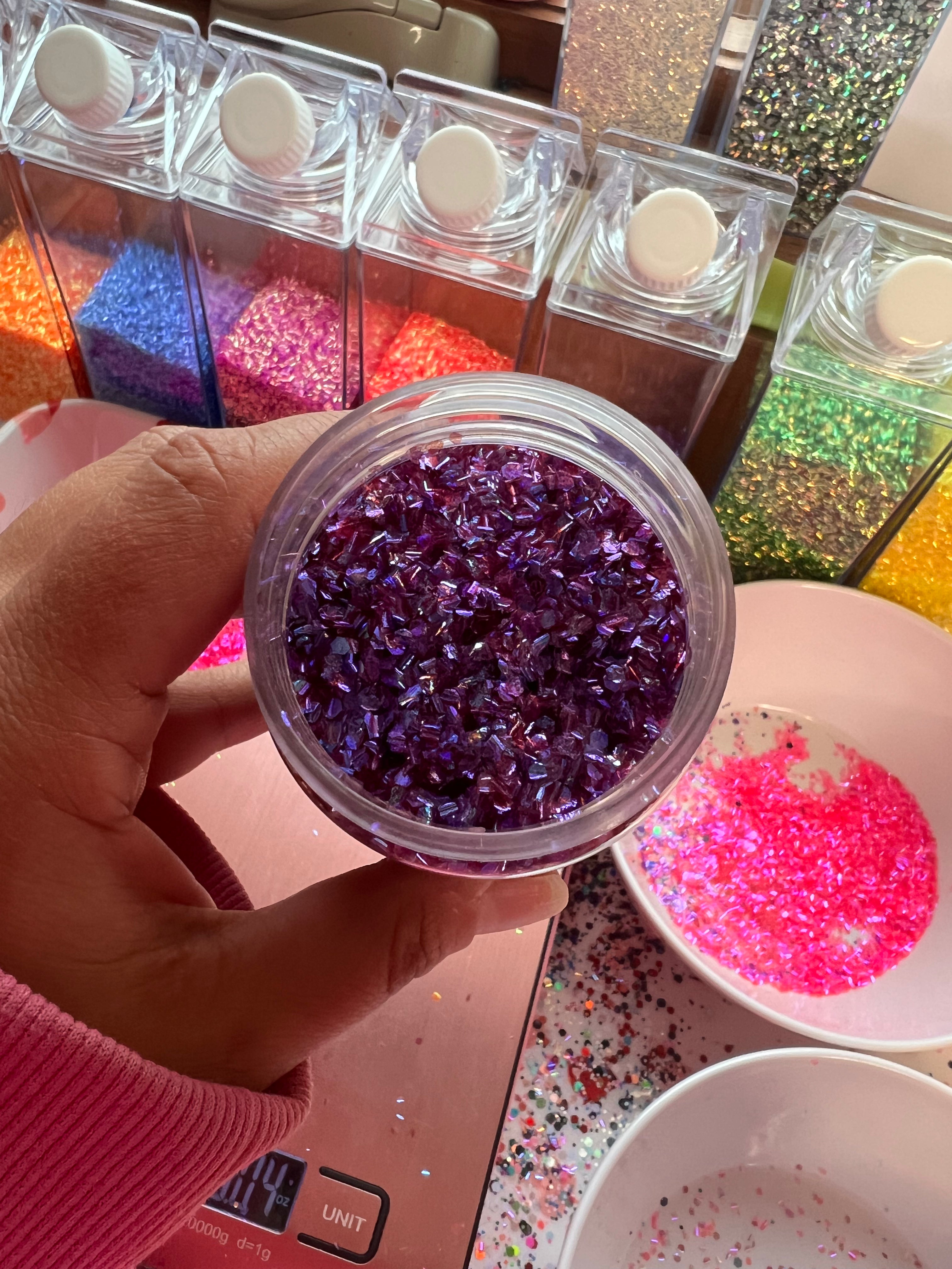 Amethyst Bubble Glitter