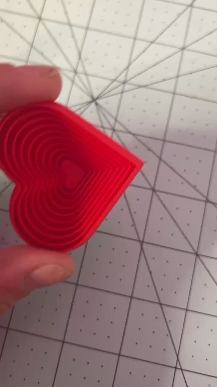 3D Printed Valentine Heart Fidget