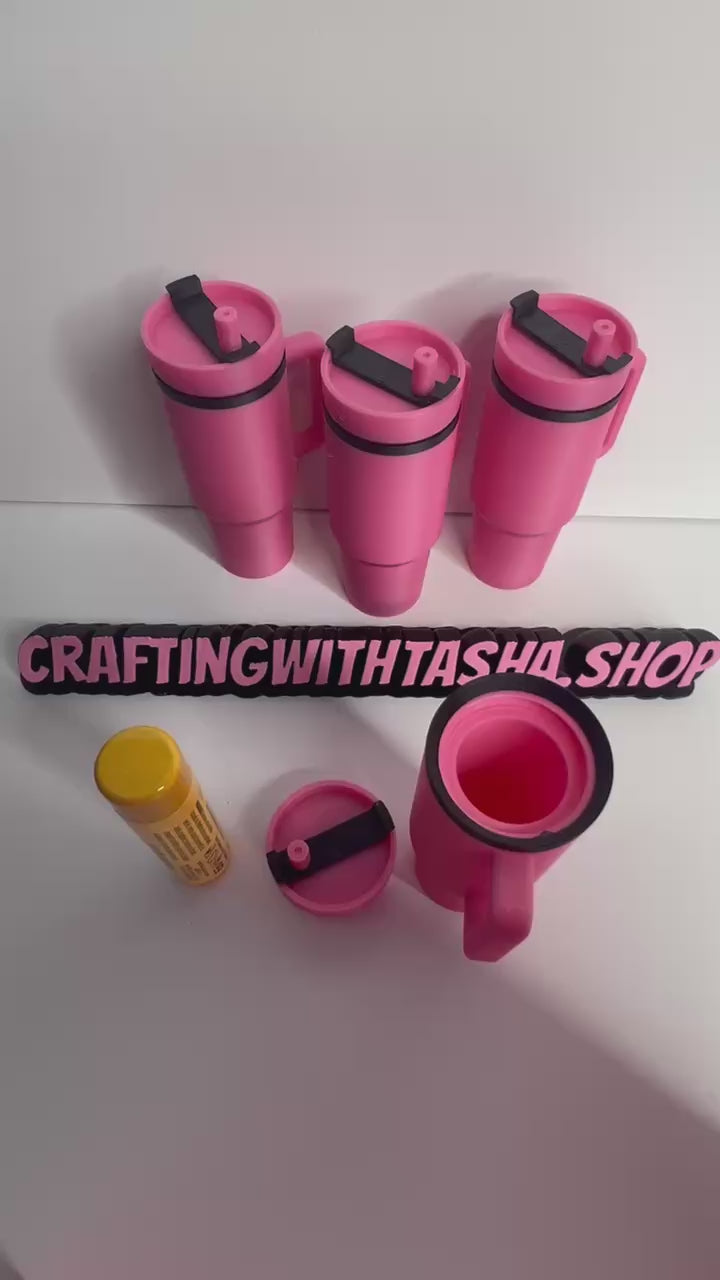 Mini Tumbler Chapstick Holder – 3D Printed Lip Balm Holder Keychain | Cute Cup Style Lip Balm Case