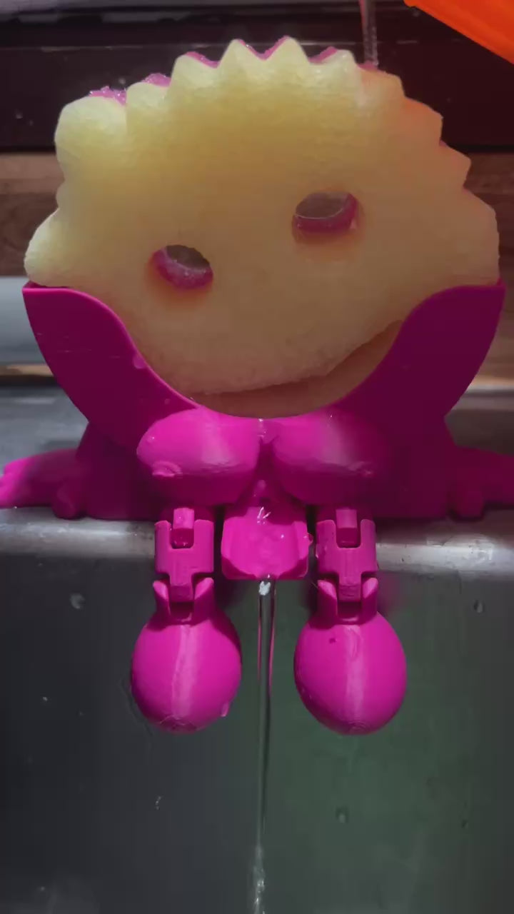 3D Printed Scrub Mommy 2.0 Holder with Drain – Sponge Daddy & Scrub Mommy Sink Organizer (Copy)
